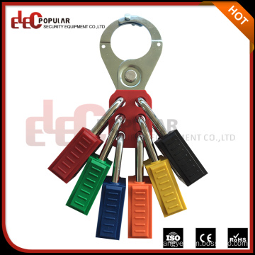 Elecpopular New Products On China Market Safety Steel Six Hole Lockout Hasp Fit For Jaw Diameter 1.5"